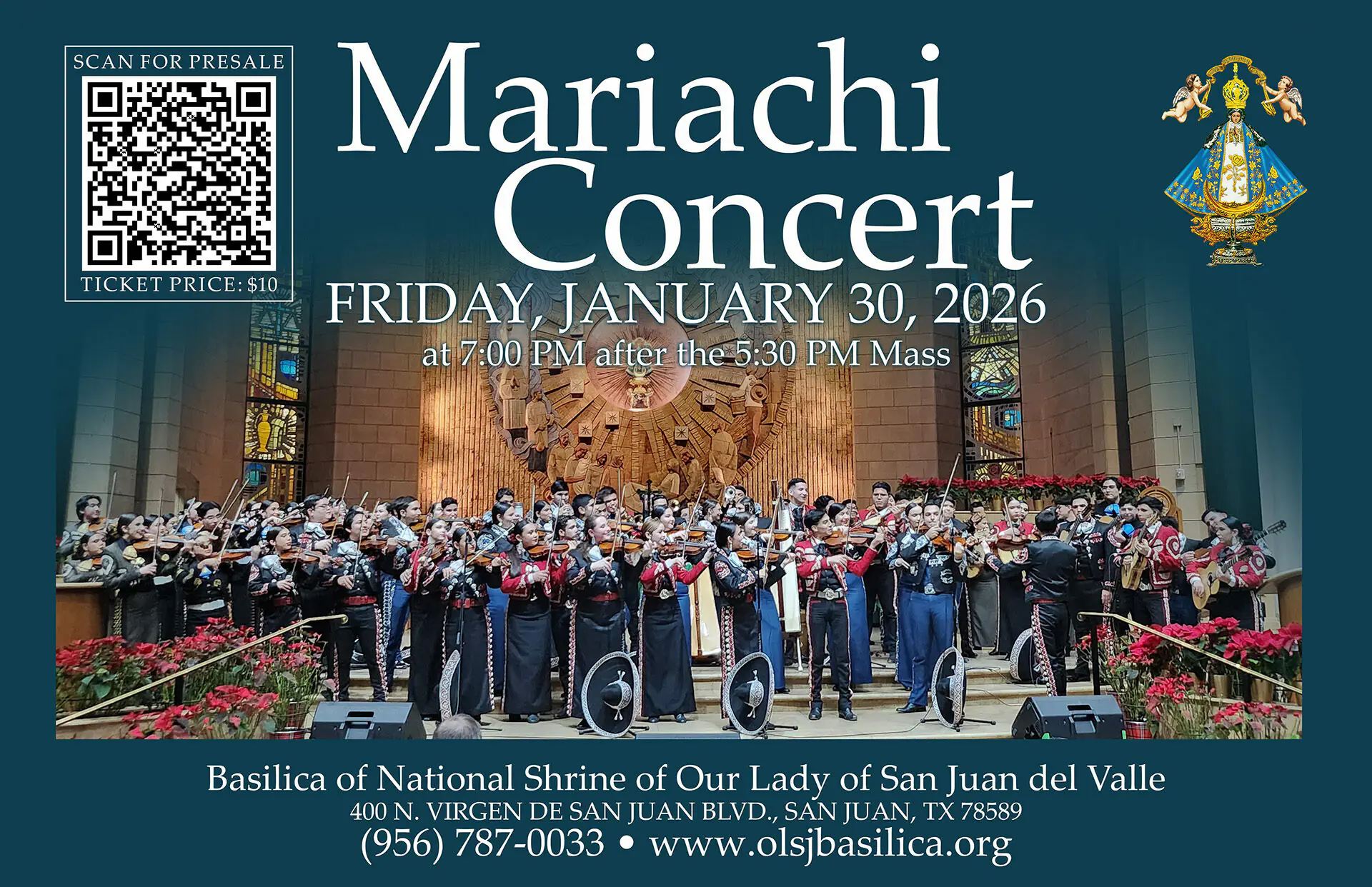 Mariachi Concert at the Basilica – Friday, January 30, 2026: Join Us for an Evening of Inspiring Music!